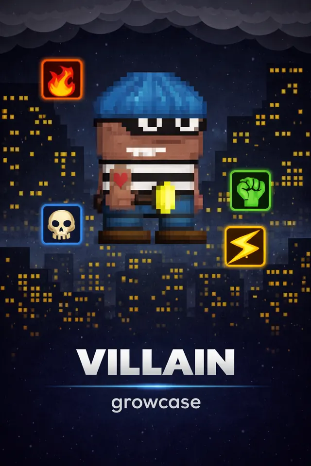 Villain - Growtopia Casino Game hero image